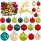 50 Pcs Shatterproof Christmas Ornaments Set Hanging Ball Set for Xmas Tree Gift Decor for Holiday Wedding Party Decoration